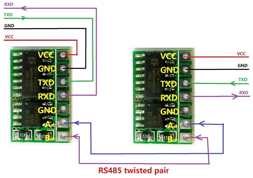 3.3V Auto RS485 to LVTTL RS232 Transceiver Converter SP3485 Module For esp8266 raspberry pi breadboard nodemcu banana pi