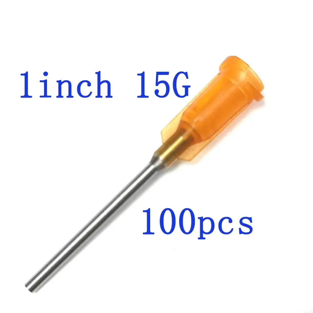 Syringe Needle 15Ga Dispensing Needles with Luer Lock 15G x 1