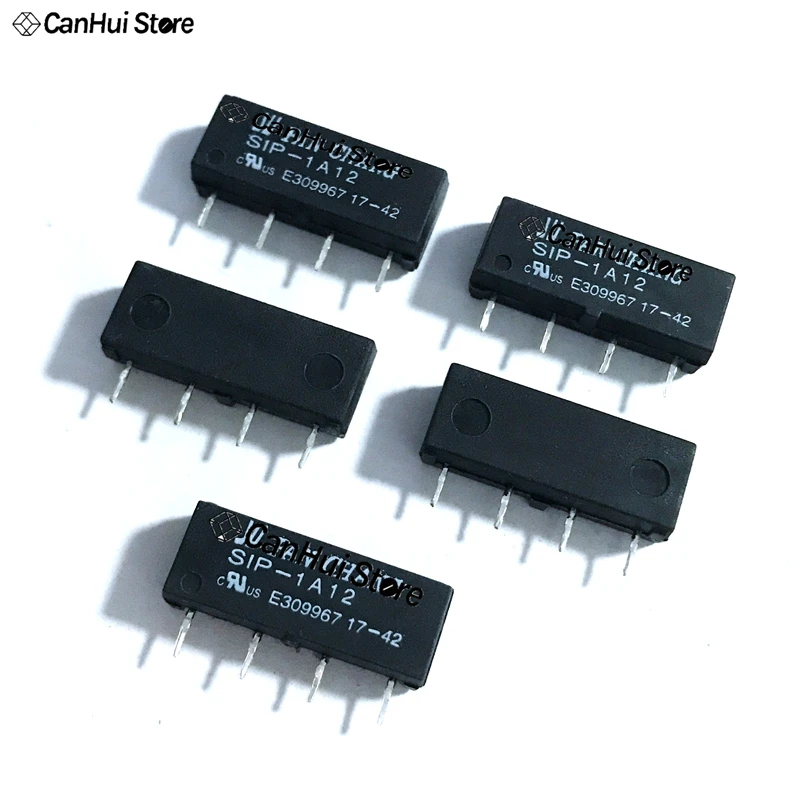 10 teile/los Heiße Verkäufe SIP-1A12 1A12 12 V 1A DIP4 reed relais 12 V Spannungs NEUE Reed Relais Hochempfindliche Reed-schalter Rohr