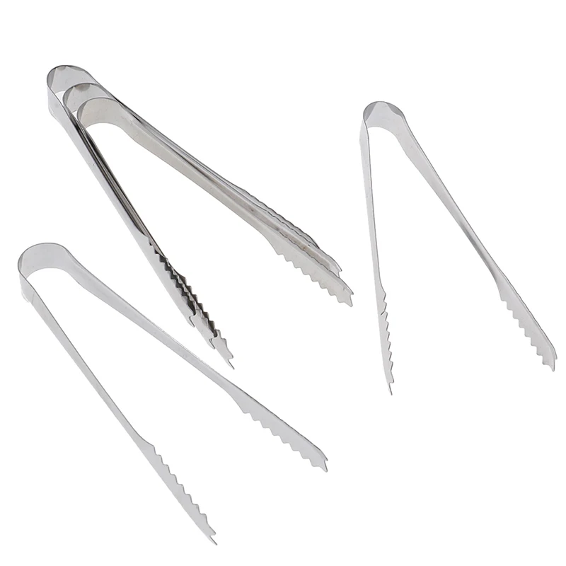 1/5pcs zucchero di ghiaccio buffer in acciaio pinze festa di nozze Candy Buffet Bar utensili da cucina per la casa strumenti per barbecue all'aperto portatili