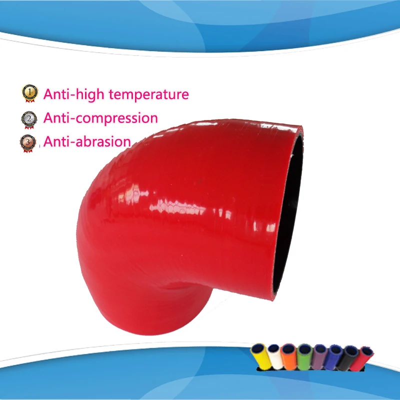 customized  90 Degree Eblow Silicone hose Reducer Coupler