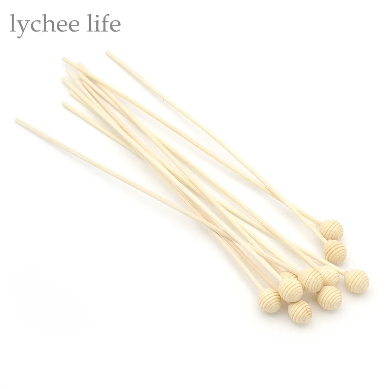 Lychee Life 10Pcs Rotan Reed Aroma Diffuser Minyak Pengganti Tongkat