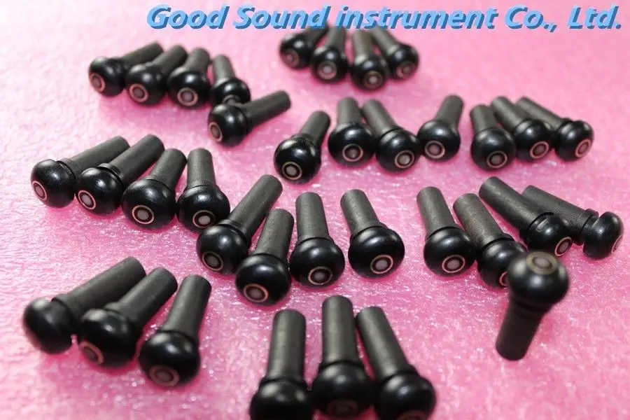 10  pcs violin Ebony 4/4 END Pins Abalone Dot, violin accessories