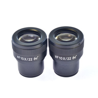 WF10X/22mm Eyepiece Lens High-Point Ocular Eyepiece Lens Stereo Microscope Mount 30mm