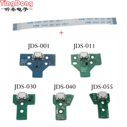 TingDong For Ps 4 Controller USB Charging Board Port replacement for PS4 controller JDS030 JDS001 JDS011 JDS040 JDS055