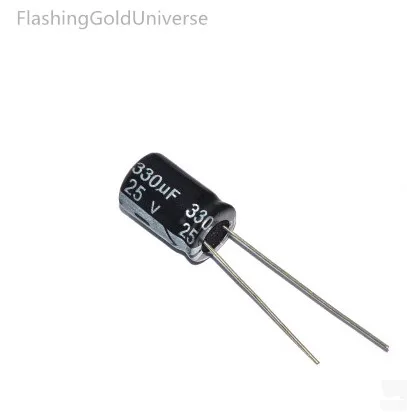 

500pcs 330UF 25V 8*12 electrolytic capacitor,25V 330uf best quality New origina