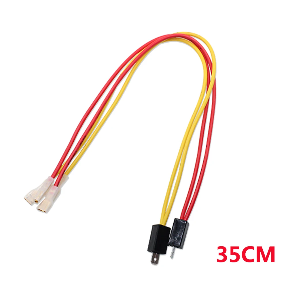 

1PC RED/YELLOW One split into Two Car Horn Speaker Adapter Cable Conversion Dedicated Plug Non-destructive Modification