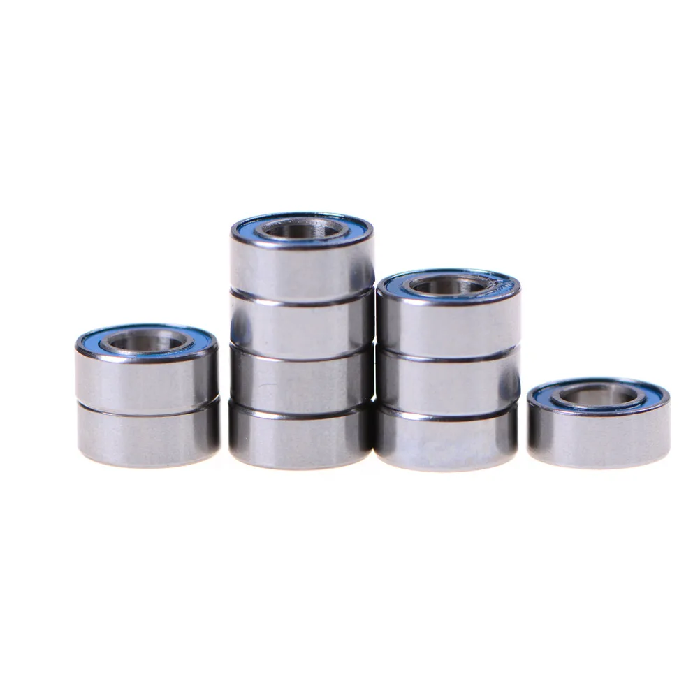 High Quality 10PCS 5x10x4 mm metel MR105-2RS Miniature Ball Bearings Rubber Sealed Ball Bearing