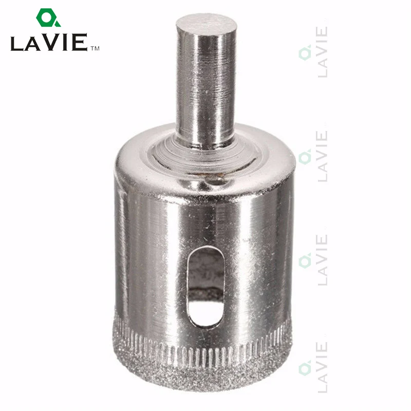 LA VIE 15pcs Glass Hole Saws Set 6mm-50mm Diamond Drill Bit Holesaw Tile Ceramic Marble Hole Saws Power Tool Accessories DB02053