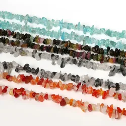 3-5mm Natural Chips Red Loose Bead Agates Apatite Howlite Olivine Coral Amazonite Stone Beads For DIY Bracelet Jewelry Making