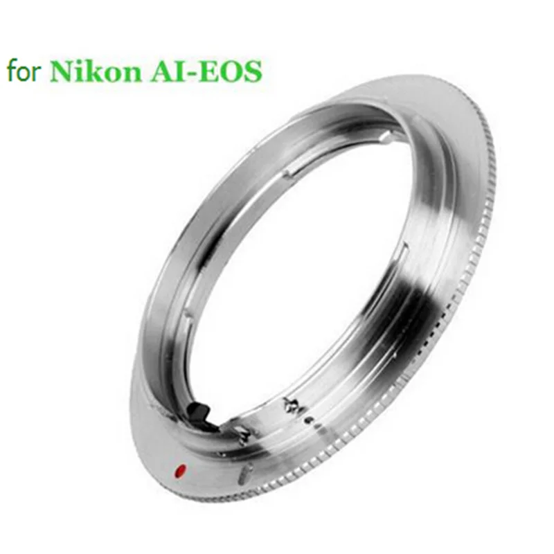 Lens Adapter Ring for Nikon F (Non-AI, Ai, AIS) Lens to FOR Canon EOS EF AI-EOS 550d 60d 5d3 700d 7d 50d 5d2 6d brass silver