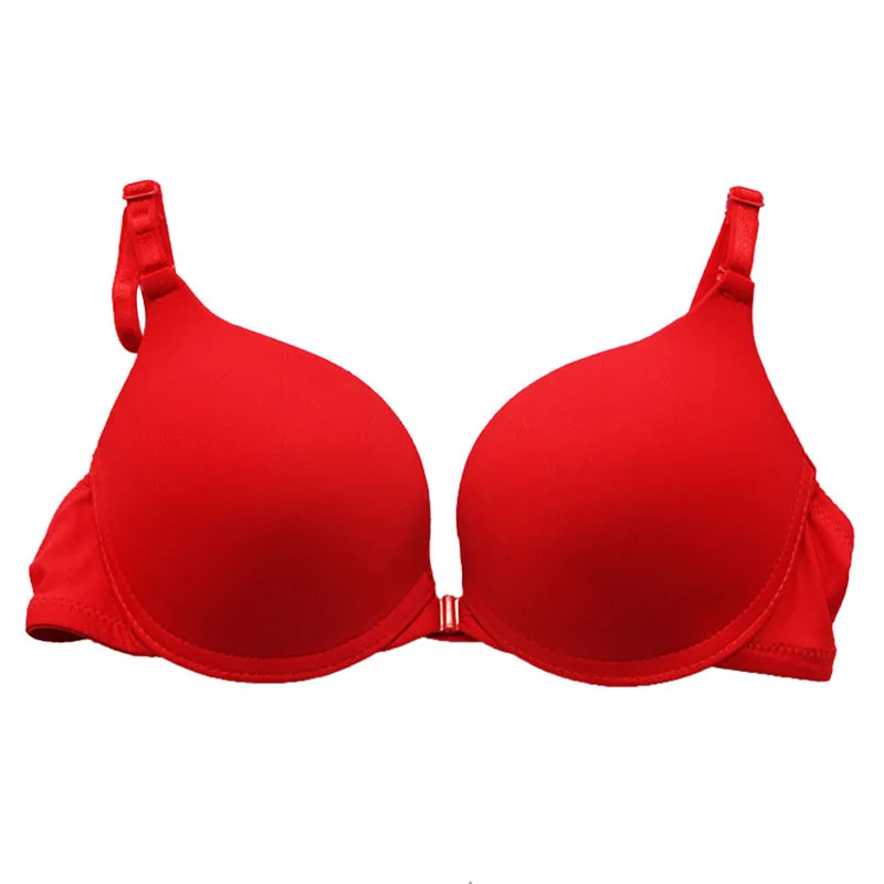 Women Underwear Sexy Seamless Push Up Bra Has Rims 3/4 Cup Brassiere 6 Color Selectable Backless Bra Sutia