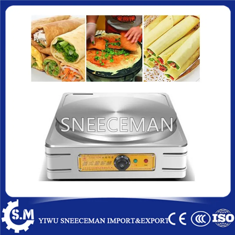 single pan electric type crepes machine pancake making machine on sale