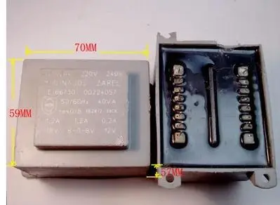 1pcs Used Europe FOR BOBINADOS ZAREL double 8V 18V 70W transformer  E166 / 30