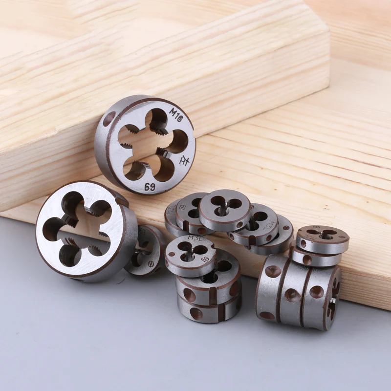 2 Chiếc Trái M12x1.5 LH M14X1.5 M16 M18 M20X1.5 Trái Đường Chỉ May Chắc Chắn Hình Tròn Vặn Vít Chết-Matric Chỉ Dụng Cụ