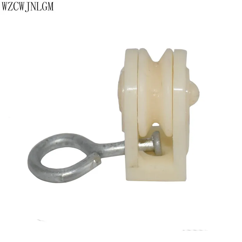 2pcs Poultry Poultry Feeding Products Medium Plastic Waterline Pulleys Crane Wheel Breeding Equipment Wireline Pulleys