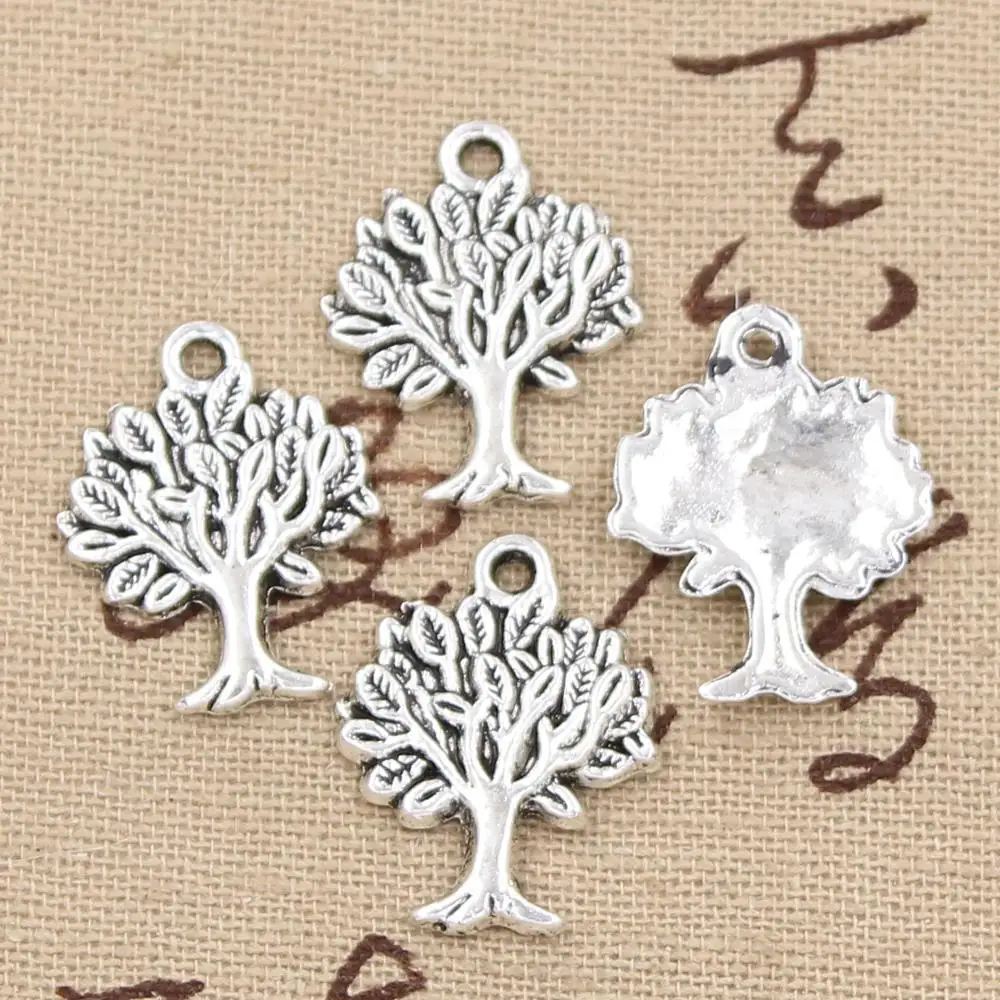 12pcs Charms Life Tree 22x17mm Antique Making Pendant fit,Vintage Tibetan Bronze Silver color,DIY Handmade Jewelry