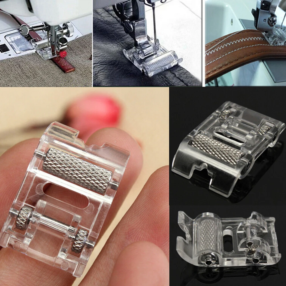 1pc Low Shank Roller Presser Foot Presser Leather Roller Foot For Brother Household Sew Machine Accessories Sewing Machine Parts