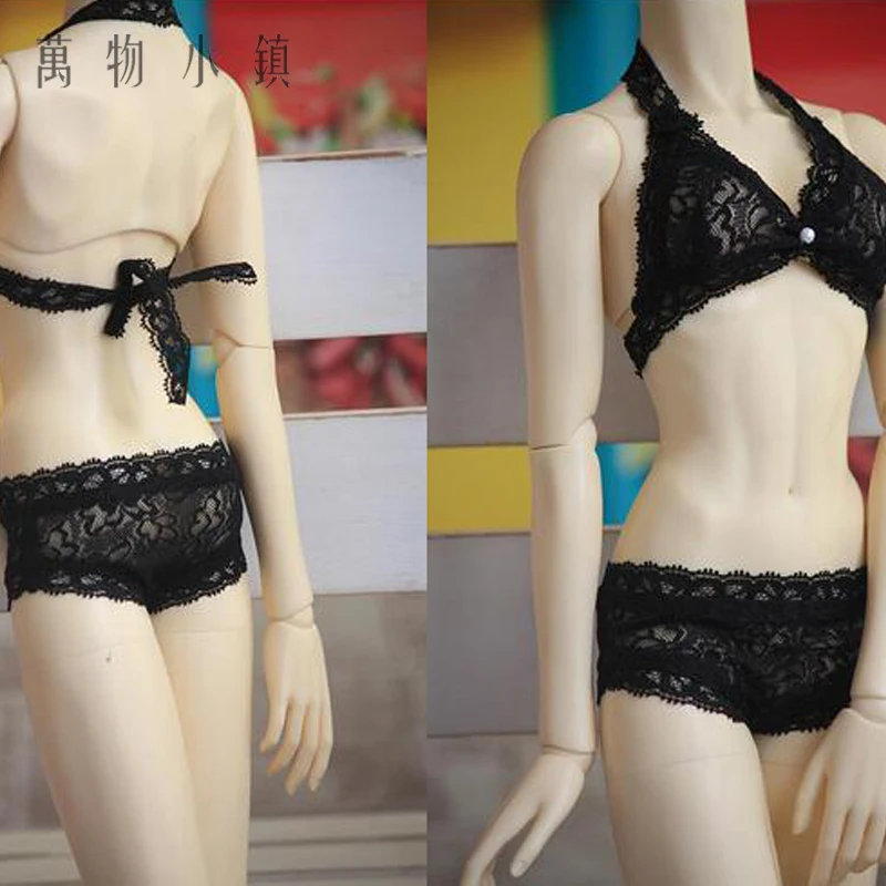 

Одежда для кукол 1/3, 1/4, 1/6, BJD, MSD, DD, купальники, черное кружевное сексуальное нижнее белье/костюм