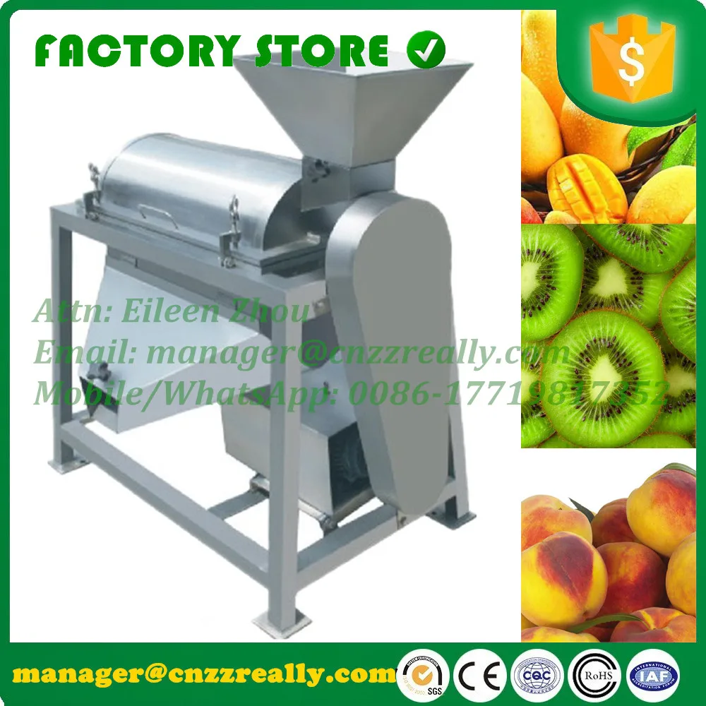 CFR verschiffen durch meer kapazitäten optional edelstahl marmelade passier-maschine mango pulper obst zellstoff saft, der maschine