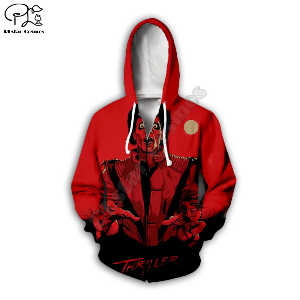 PLstar Cosmos Michael Jackson/Halloween horror Sudadera con capucha/sudadera/chaqueta/ropa de hip hop para hombre y mujer