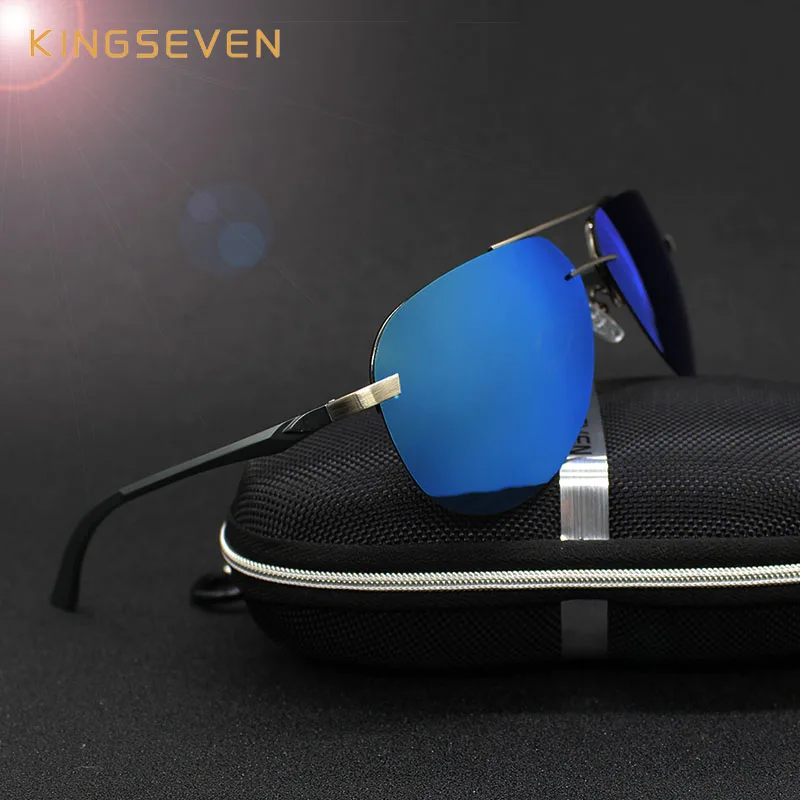 KINGSEVEN อลูมิเนียมแมกนีเซียมแว่นตากันแดด Polarized ผู้ชายไดร์เวอร์กระจกเงาแว่นตาชายตกปลาหญิงแว่นตาผู้ชาย