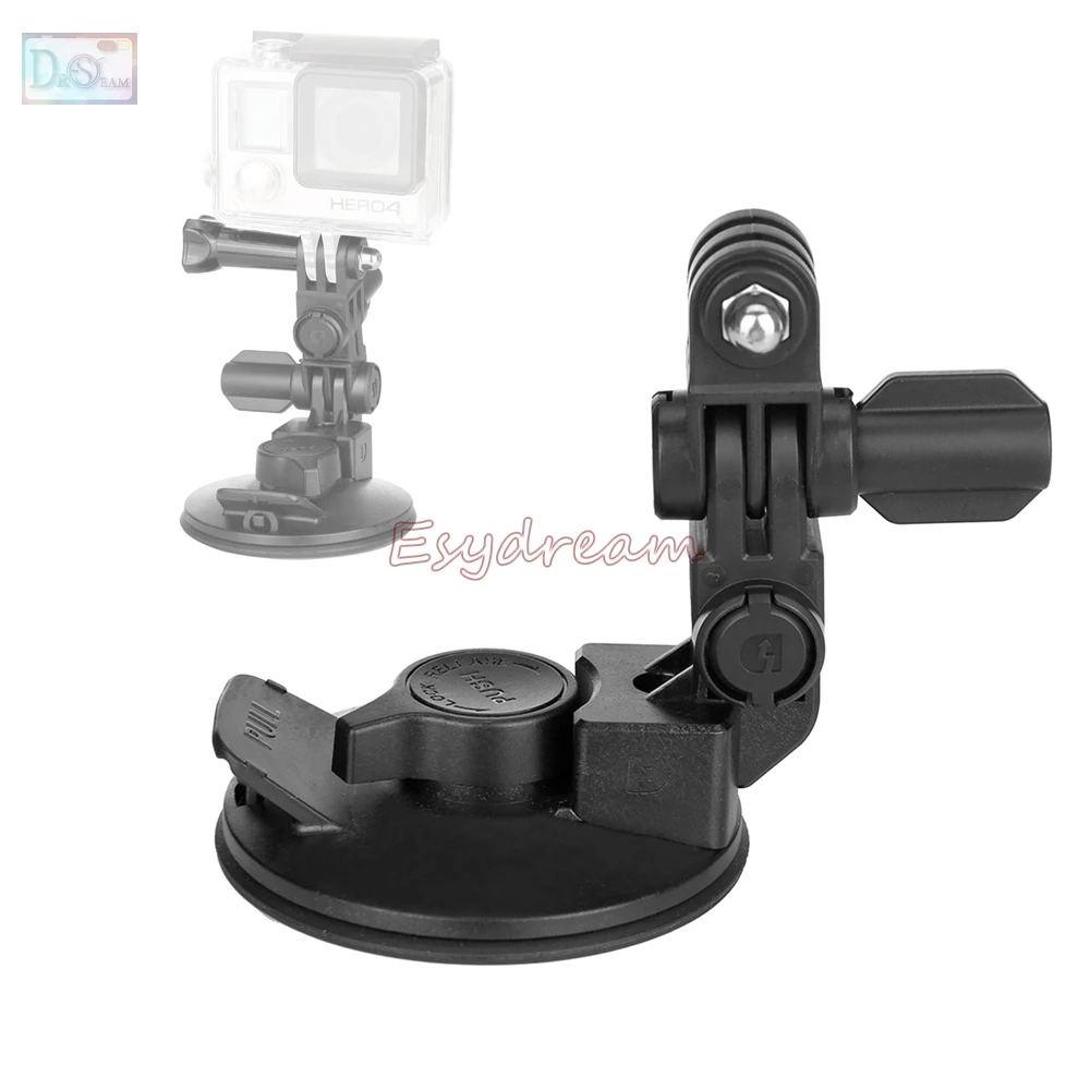 Car Suction Cup Mount Window Glass Holder Tripod for DJI Osmo Action & GoPro Hero 7 6 5 4 Session Camera Frame Waterproof Case