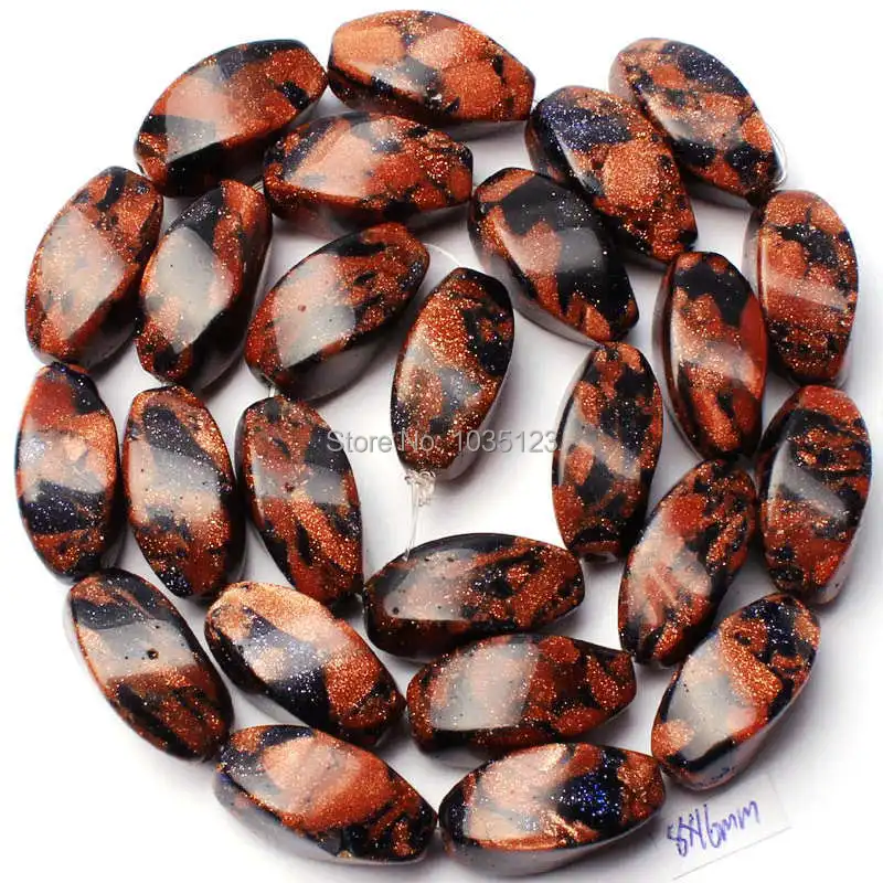 

8x16mm Pretty Mixed Color Sandstone Twist Shape DIY Loose Beads Strand 15" Jewelry Making w1719