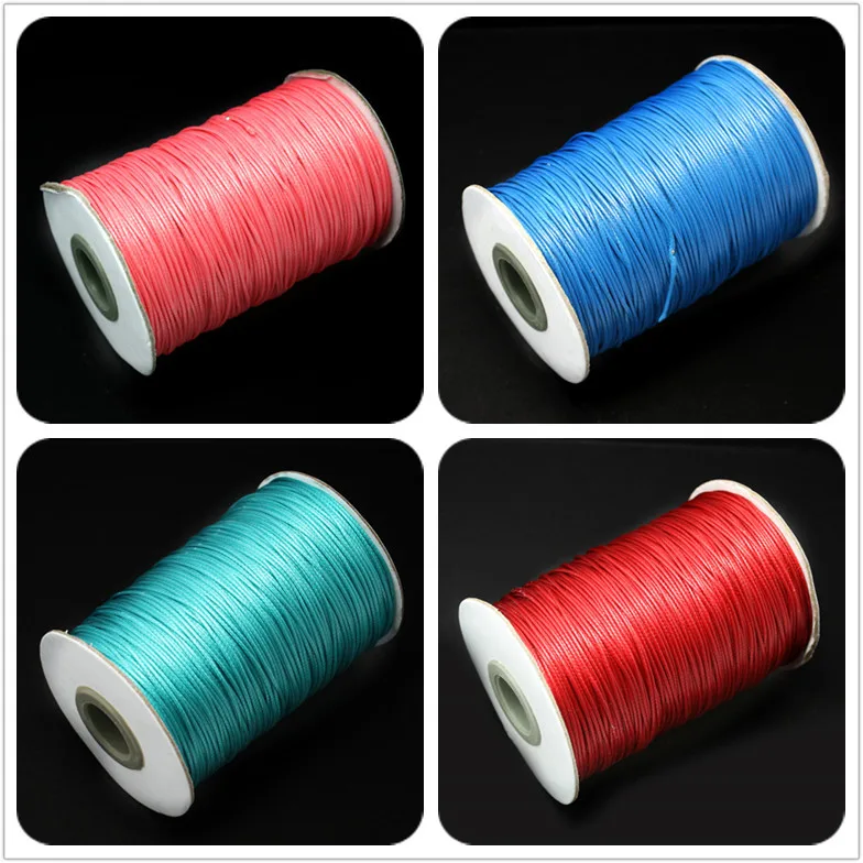 1MM Wax Cord 15m/lot Multi Colors Available Jewelry Cord for Bracelet & Necklace Making PS-FXT007-2