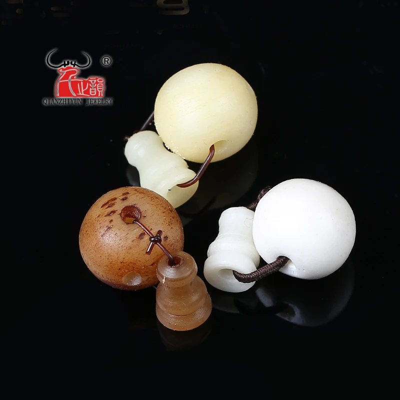 Pure natural yak bone Buddha, three - way DIY buddhist beads.