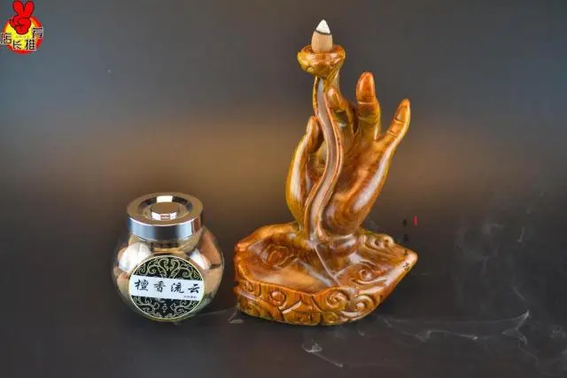 Ebony Bergamot fragrant lotus base back burner sandalwood rosewood furniture decoration crafts health watch