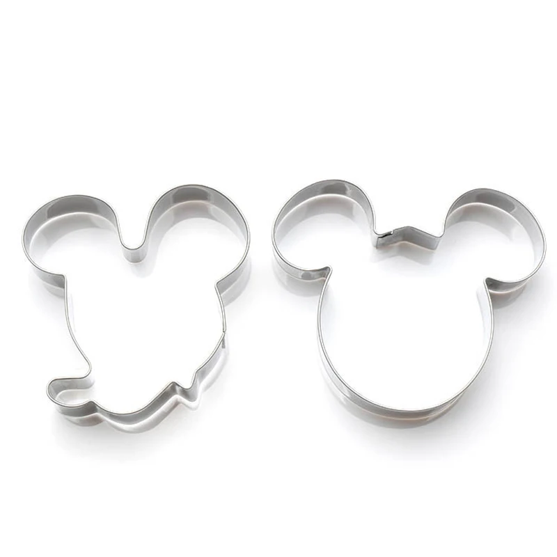 Modèle de découpe de strass créatifs en acier inoxydable, gâteau de souris