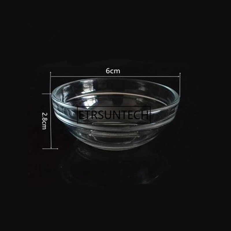 Glass Aromatic Essential Oil Bowl Hotel SPA Beauty Salon Makeup Tools Small Tea cup Aroma Candle Jar glass Container F1794