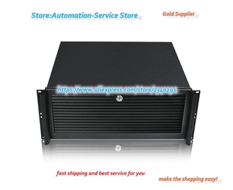 Ultra Short 4U Aluminum Industrial Chassis Panel Door Double Xeon Server