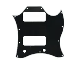 Standard SG SPECIAL Guitar Full Face Pickguard w/ P90 Pickup Hole Black 3 Ply