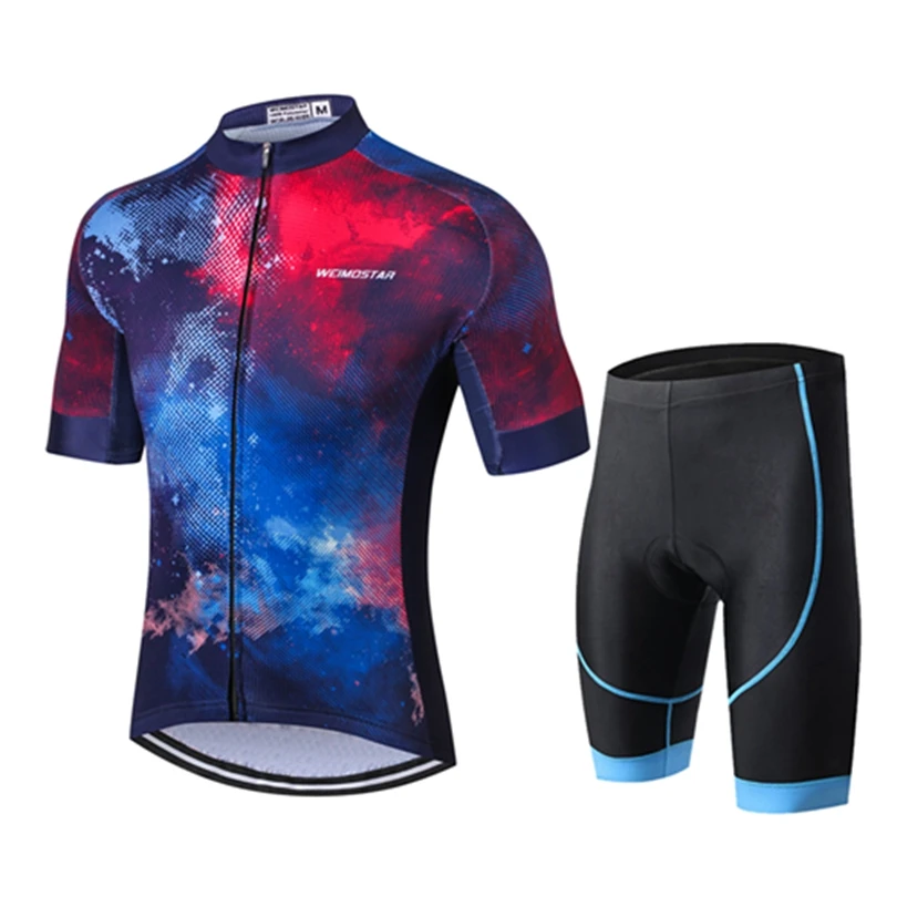 Pro Team Cycling Jersey and Bib Shorts Sets Bicycle Clothing Maillot Ropa Ciclismo Bike Outdoor Summer Wear Padded Size S-3XL