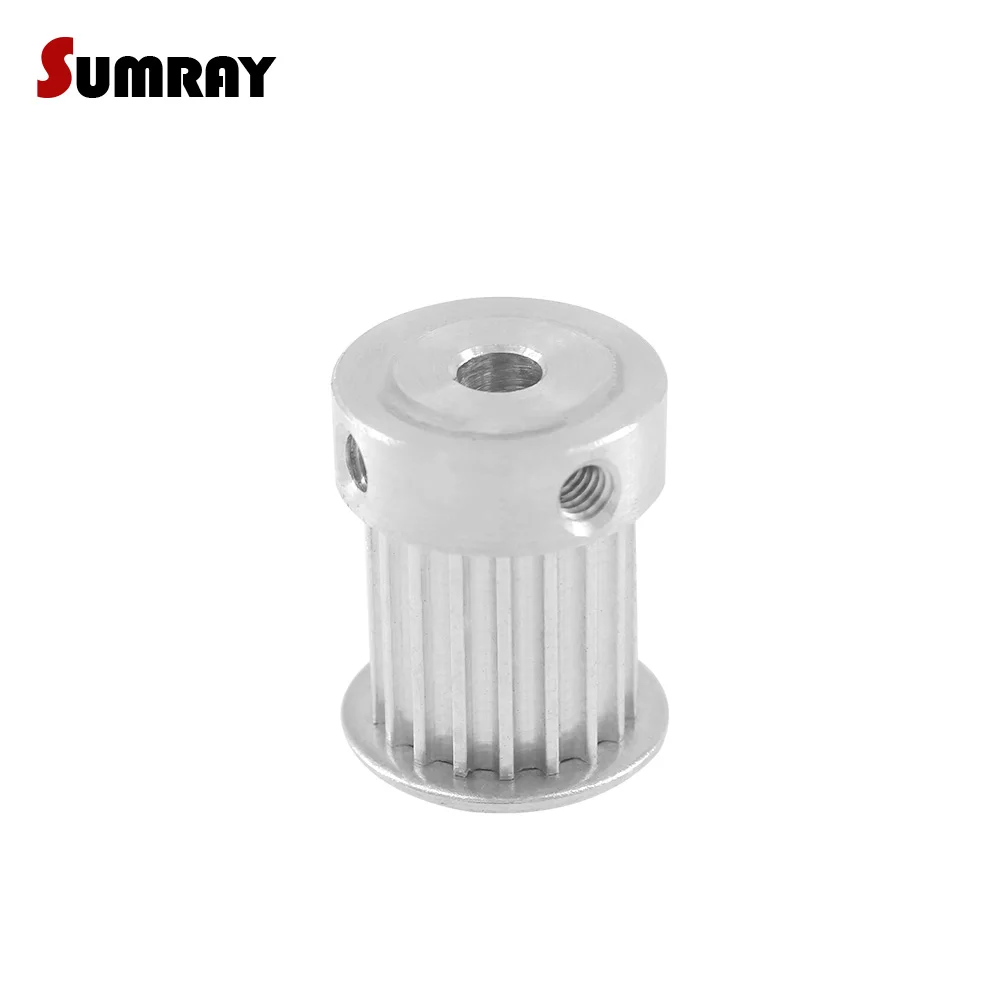 2pcs Tooth Belt Pulley 3M 20T 5/6/6.35/7/8/10/12mm Inner Bore 16mm Width Aluminium Alloy Pulley Wheel for Laser Machine