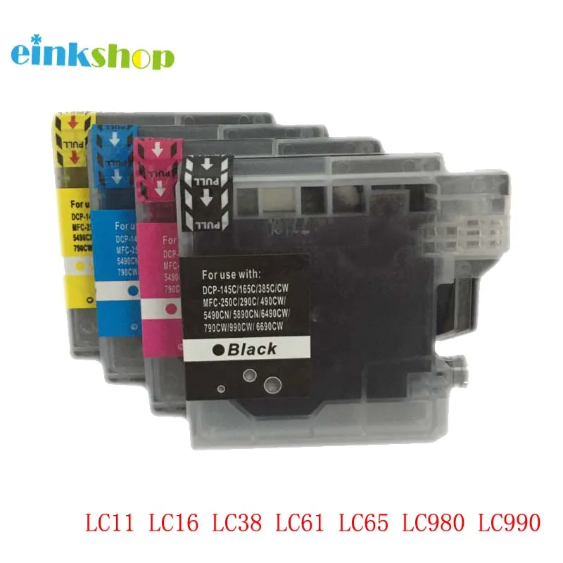 einkshop LC11 LC16 LC38 LC61 LC65 LC67 LC980 LC1100 Ink Cartridge for Brother DCP-385C DCP-390CN DCP-395CN DCP-535CN DCP-585CW