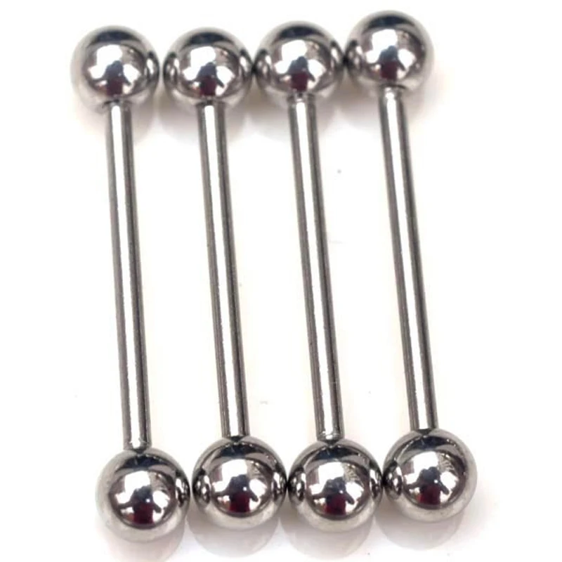 20pcs Wholesale Body Jewelry Lots Stainless Steel Tongue Lip Eyebrow Rings Nose Barbell Belly Button Stud Piercing пирсинг