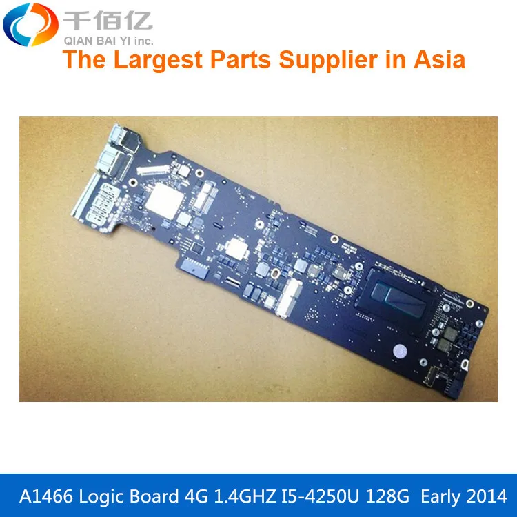 

Laptop Motherboard A1466 Logic board For MacBook Air 1.4 GHZ 820-3437-B EMC2632 I5-5650U 4G Early 2014