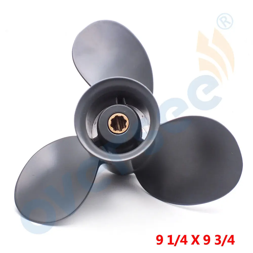 

9 1/4X9 3/4 Pitch Aluminum Outboard Propeller For Honda Outboard Marine 8-20HP