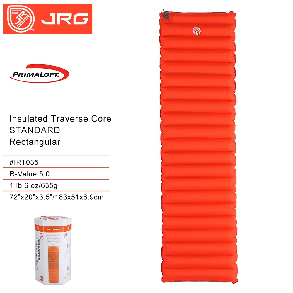 JR Gear R3.0/5.0 TPU Inflatable Mattress Manually Press Sleeping Pads Ultralight Camping Mat Tent Air Pad Outdoor Cushion Winter