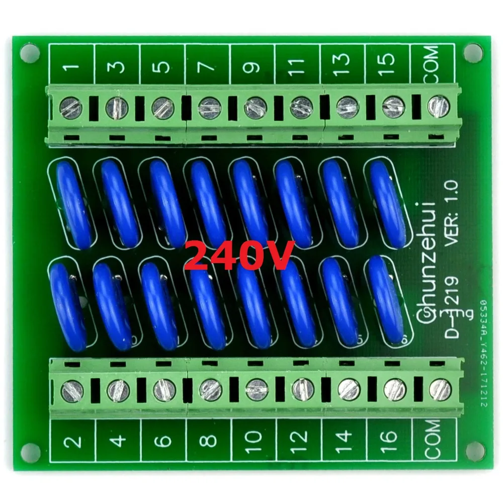 

16 Channels Common 275V SIOV Varistor Board, Surge Suppressor Protection SPD.