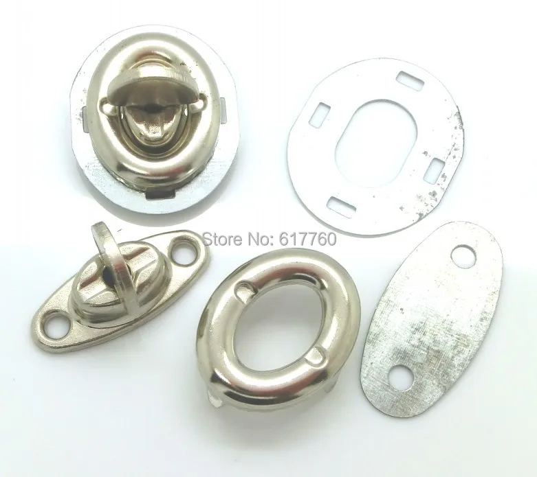 

Free Shipping-10 Sets Purse Twist Turn Lock Silver Tone 17x33mm 21x27mm 27x33mm 17x30mm J1304