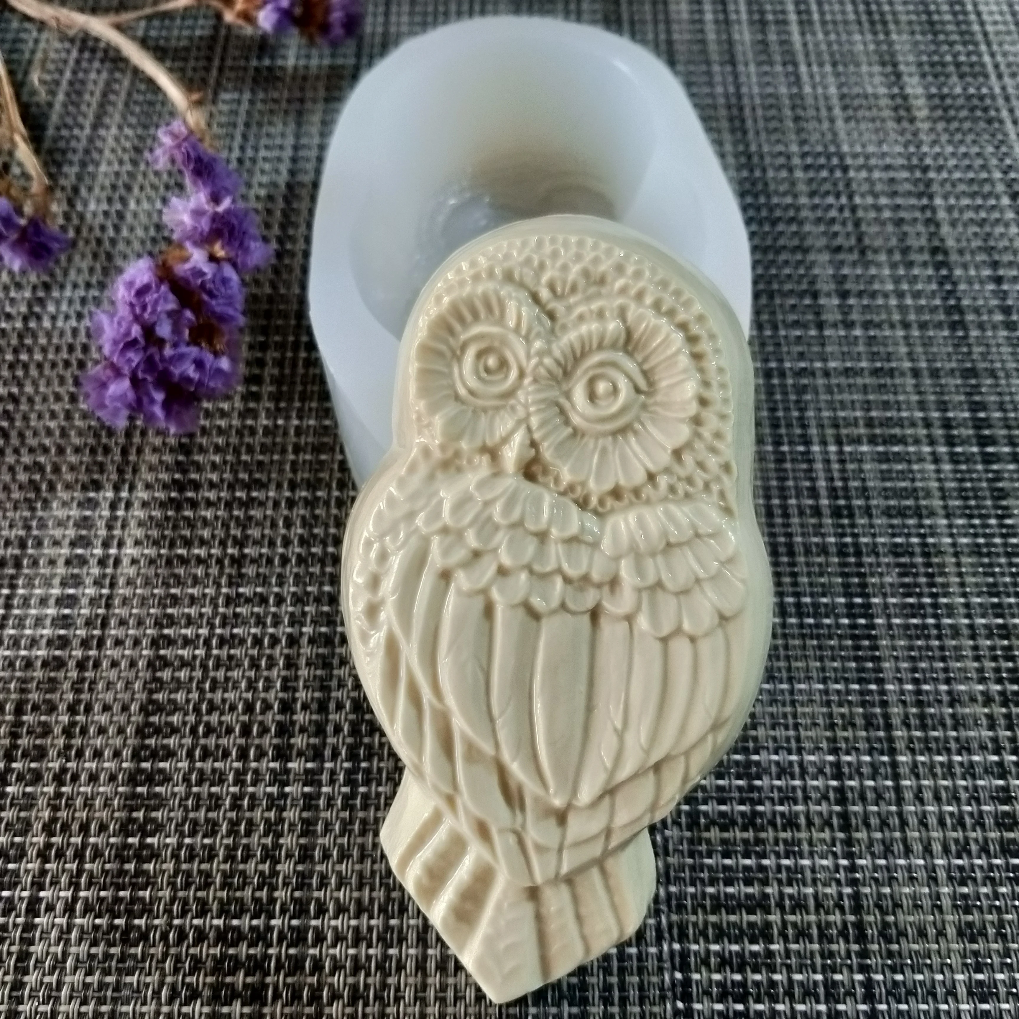 

Animals Cute Owl Mold Silicone Soap Mould Handmade Soap Making Molds Candle Silicone Nighthawk Mold Resin Clay Mo DW0135 PRZY 3d