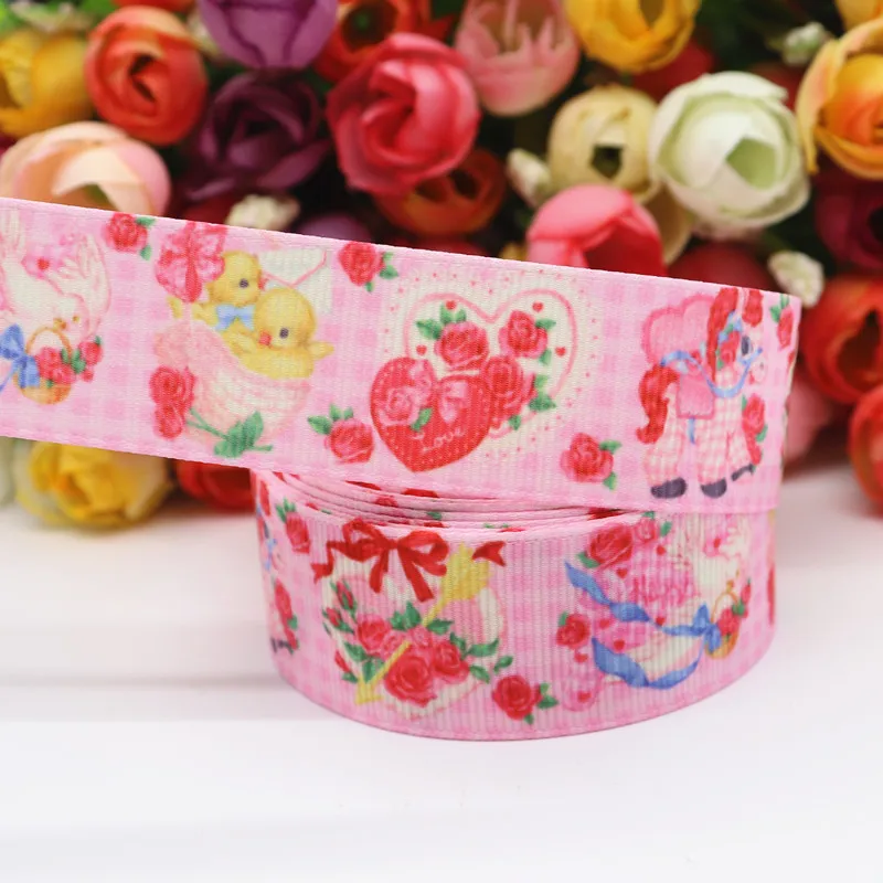 10 Yards Grosgrain Band Erdbeere Kuchen Gedruckt Band 1 "25 MM Für Haar Bögen DIY Handwerk Handgemachte Accessoires M19070902 – Detail 7