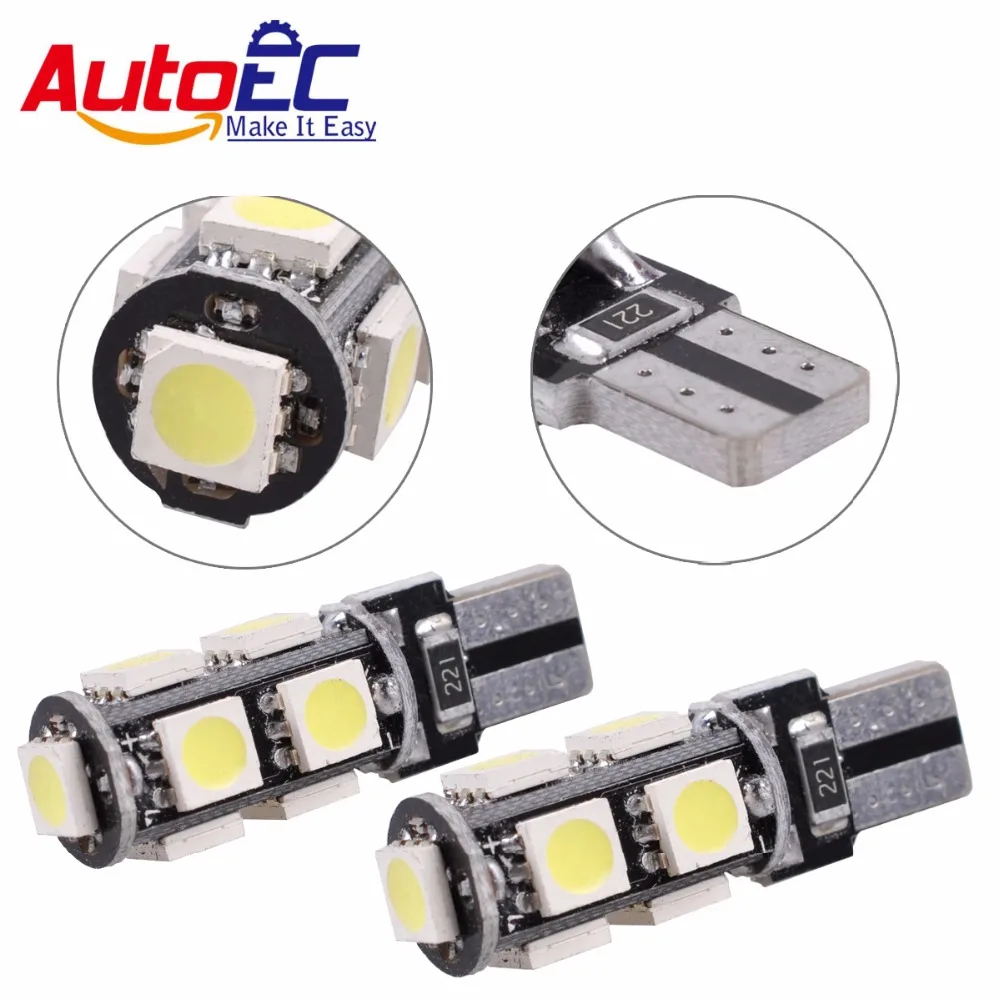 AutoEC 1000 X T10 9 LED SMD5050 Canbus T15 158 168 192 193 194 2825 Clearance Lights