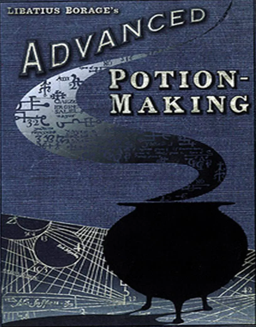 

Advanced Potion Making Book cover Locket Necklace keyring silver & Bronze tone