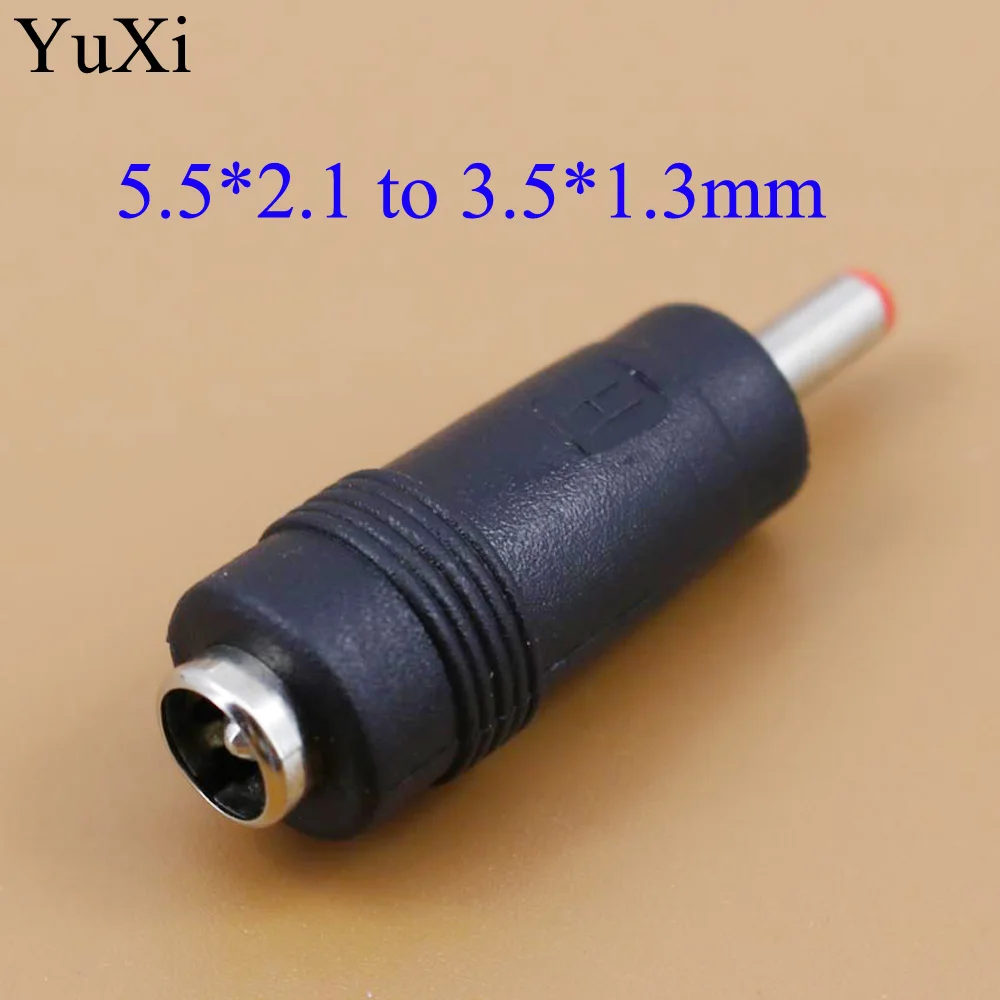 

DC Power Adapter Connector Plug DC Conversion Head Jack Female 5.5*2.1mm Turn Plug Male 3.5*1.3mm 5.5mm x 2.1mm 5.5/2.1mm