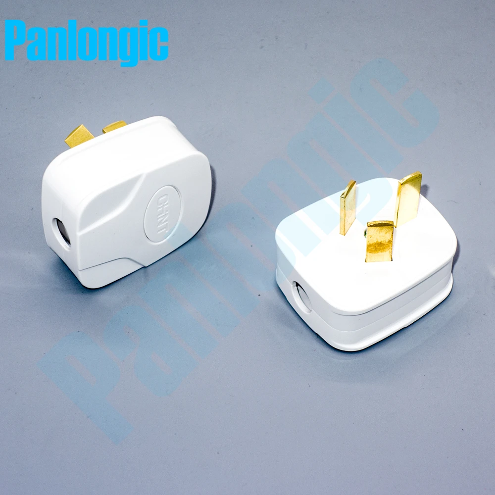 2PCS Three-pole Plug Home Plug 16A 250V 3-pole Plug Wiring Plug Switch Socket Electrical AC Power Adaptor Socket